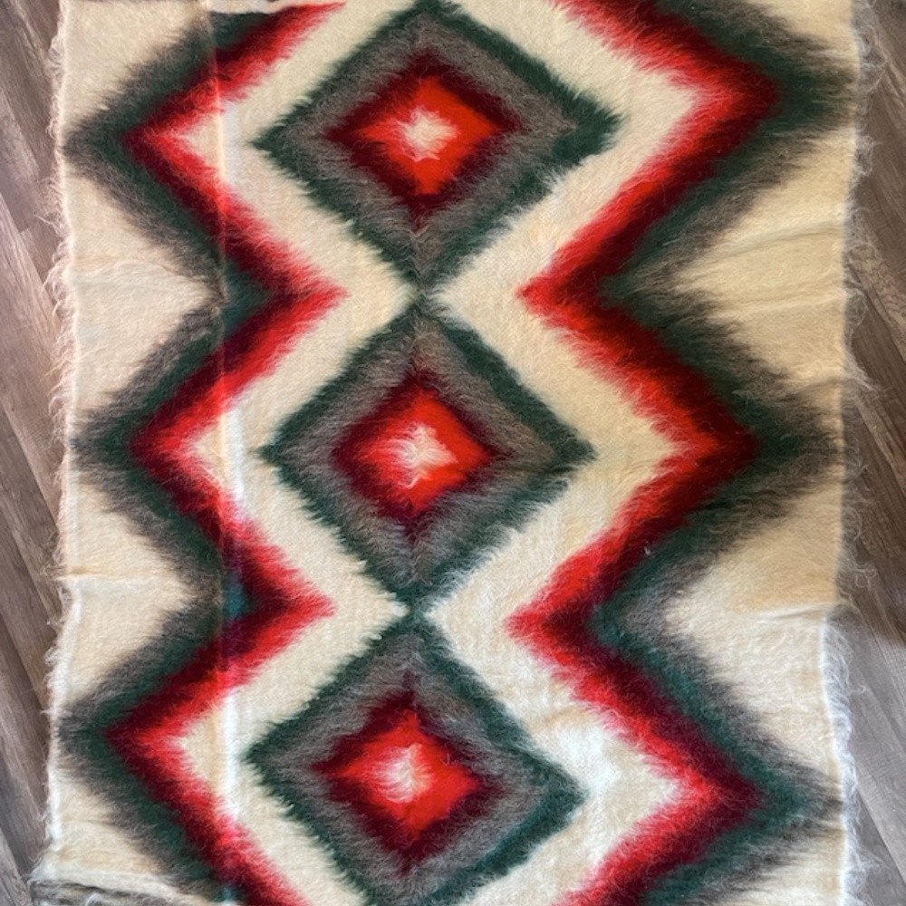 Beautiful Hand-Woven Wool Rug/Bedspread - Picture 6 of 6